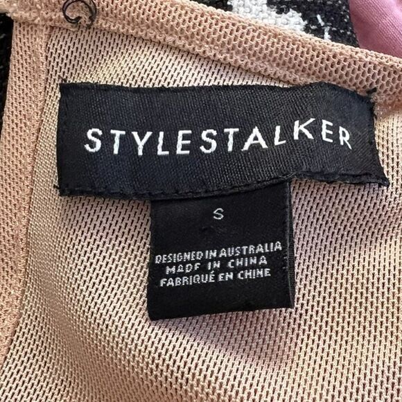 Stylestalker Rumor Has It Black and White Mini Dress in Leopard - Picture 9 of 9